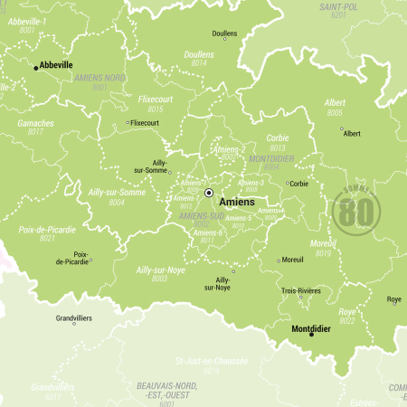 carte électorale des circonscriptions et cantons de France