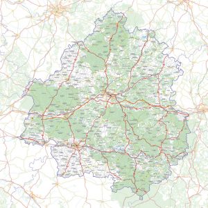 Carte à télécharger - département de la Dordogne - Blay-Foldex