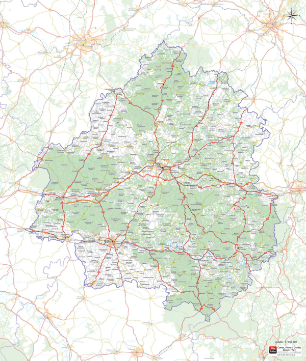 Carte à télécharger - département de la Dordogne - Blay-Foldex