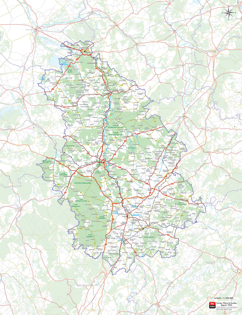 Carte à télécharger - département de la Haute-Marne - Blay-Foldex