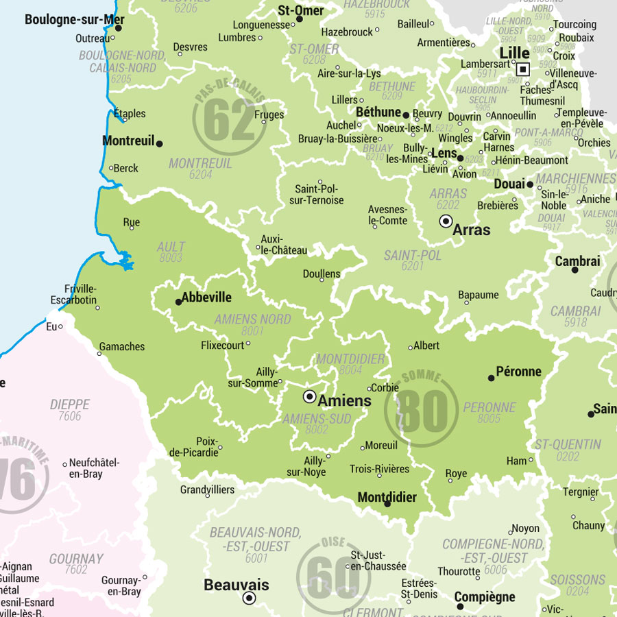 carte des circonscriptions électorales de France