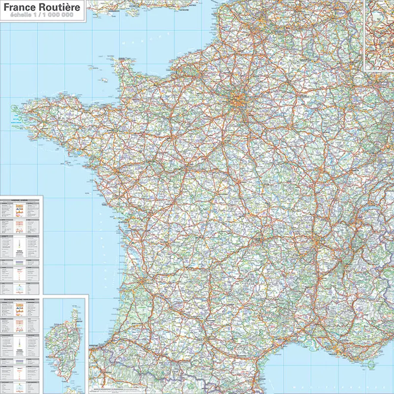 Carte de France routière - 2021 - Blay-Foldex