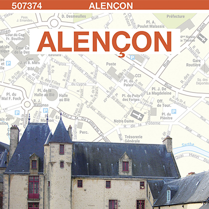 Plan de ville d'Alençon - Blay-Foldex