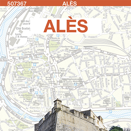 Plan de ville d'Alès - Blay-Foldex