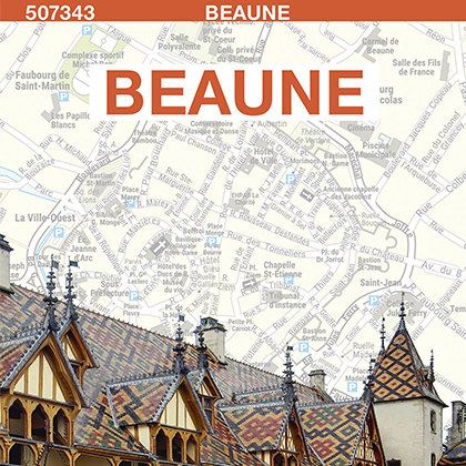 Plan de ville de Beaune - Blay-Foldex