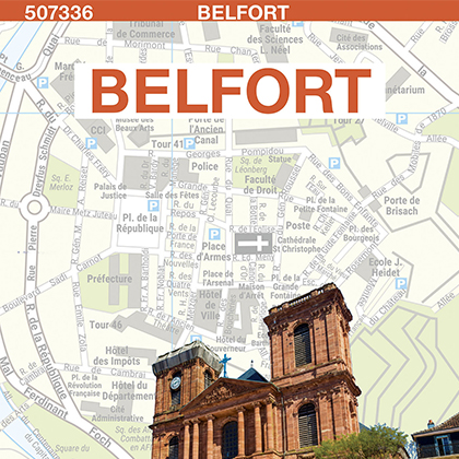 Plan de ville de Belfort - Blay-Foldex