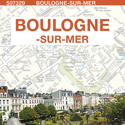 Plan de ville de Boulogne-sur-Mer - Blay-Foldex