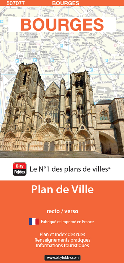 Plan de ville de Bourges - Blay-Foldex