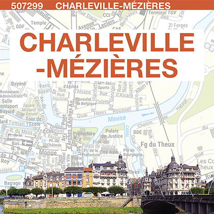 Plan de ville de Charleville-Mézières - Blay-Foldex