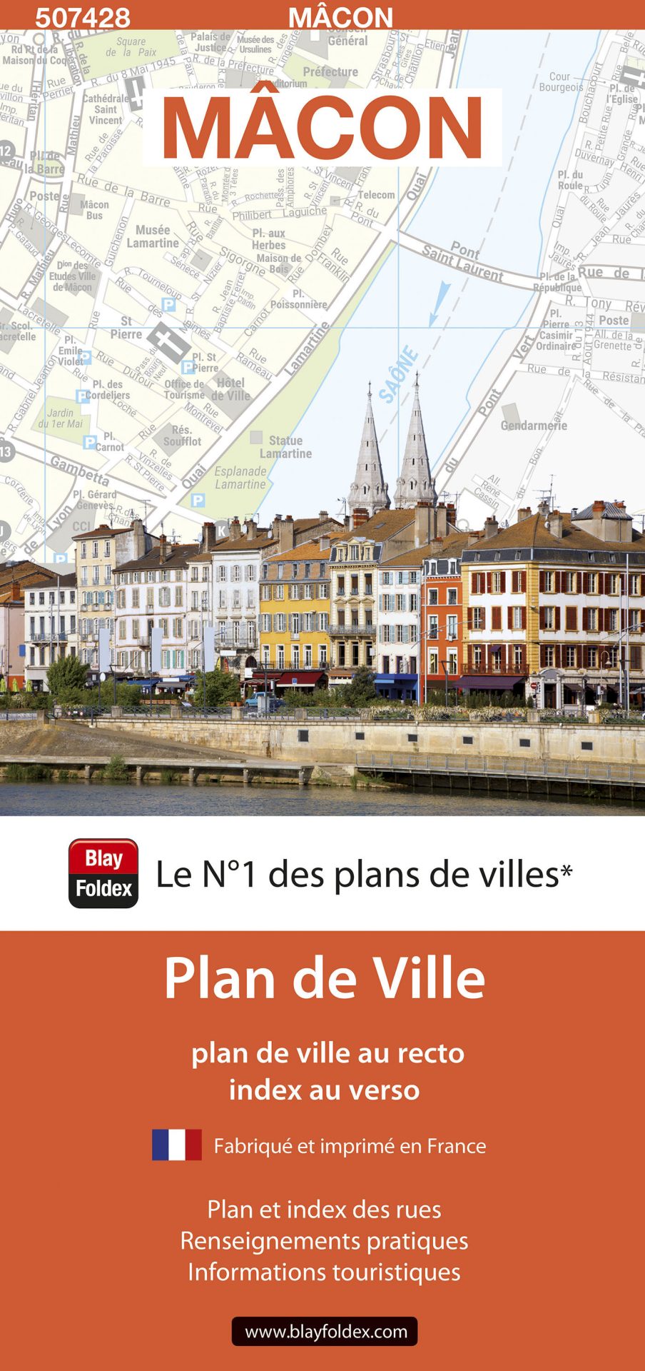 Plan de ville de Mâcon - Blay-Foldex