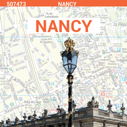 Plan de ville de Nancy - Blay-Foldex