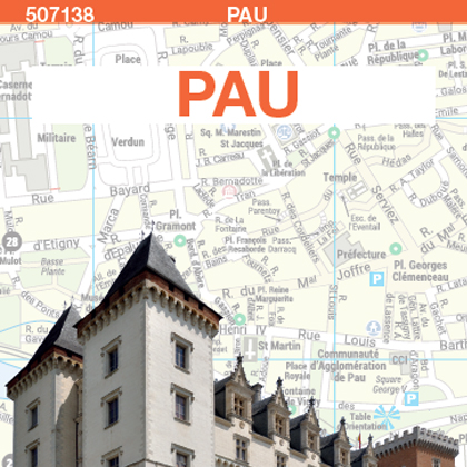 Plan de ville de Pau - Blay-Foldex