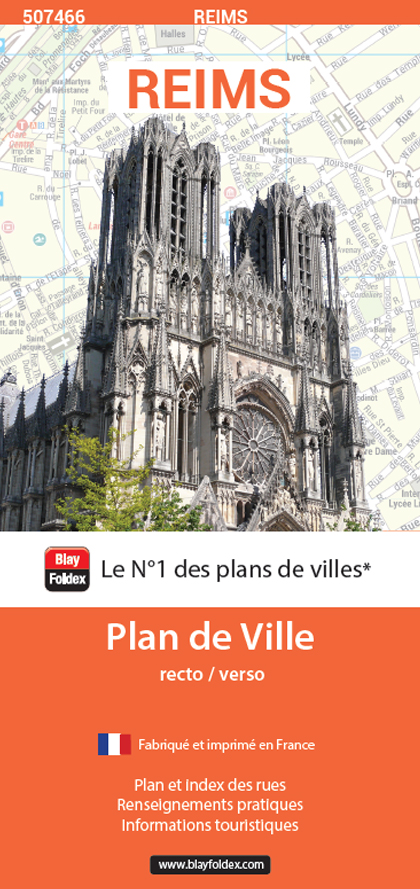 Plan de ville de Reims - Blay-Foldex