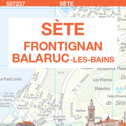 Plan de ville de Sète - Blay-Foldex