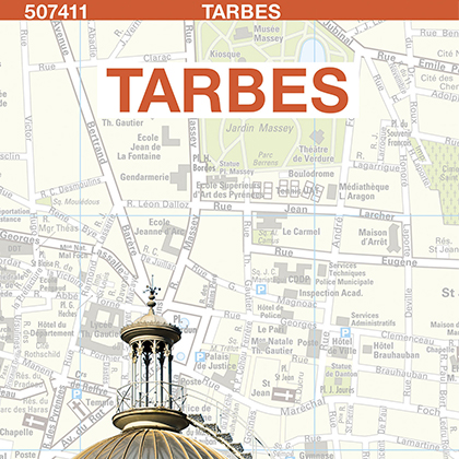 Plan de ville de Tarbes - Blay-Foldex