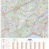 Poster de la carte routière du département du Doubs
