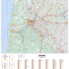 Poster de la carte routière du département de la Gironde