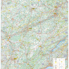 Poster de la carte routière de la région Franche-Comté