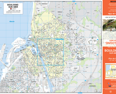 Plan de Boulogne-sur-Mer format simple