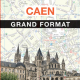 Plan de Caen grand format
