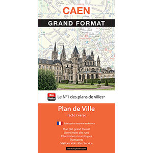 Plan de Caen grand format