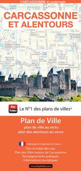 Plan de ville de Carcassonne - Blay-Foldex