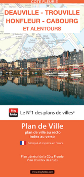 Plan de ville de Deauville Trouville Honfleur Cabourg - Blay-Foldex