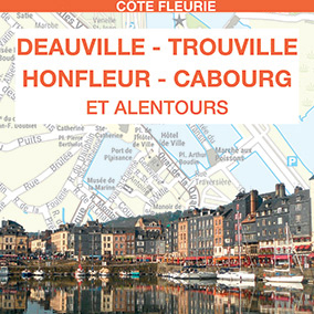 Plan de Deauville, Trouville et Honfleur format simple