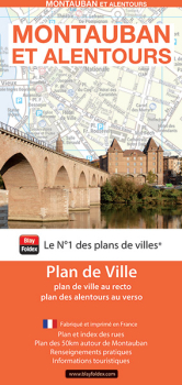 Plan de ville de Montauban - Blay-Foldex