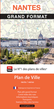 Plan de ville de Nantes Grand Format- Blay-Foldex