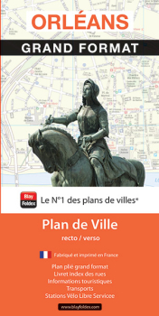 Plan de ville d’Orléans Grand Format- Blay-Foldex