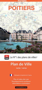 Plan de ville de Poitiers - Blay-Foldex