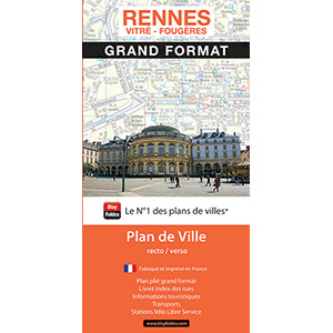 Plan de Rennes grand format