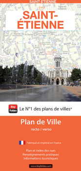 Plan de ville de Saint-Etienne - Blay-Foldex
