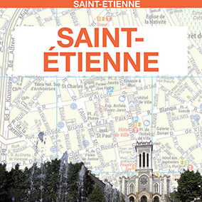 Plan de Saint-Etienne format simple