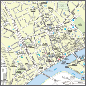 Poster du plan de ville de Chalon-sur-Saône