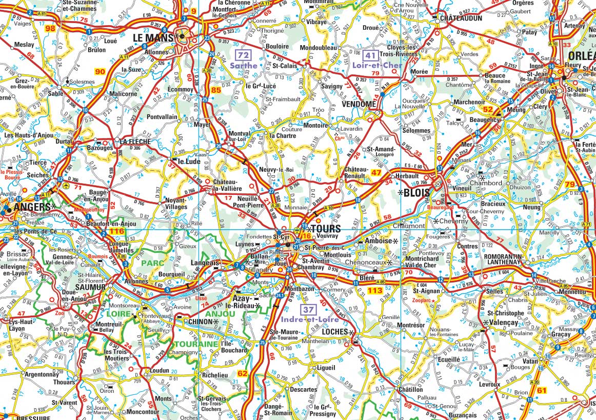 Carte_de_France_routiere - Blay-Foldex