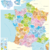 Carte de France administrative 2025 - Blay-Foldex