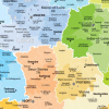 Carte de France administrative 2025 - Blay-Foldex
