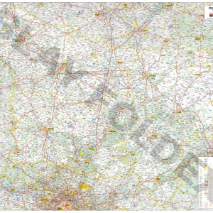 Carte routière et touristique de la région Picardie