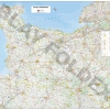 Carte routière et touristique de la région Basse-Normandie