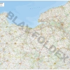 Carte routière et touristique de la région Normandie