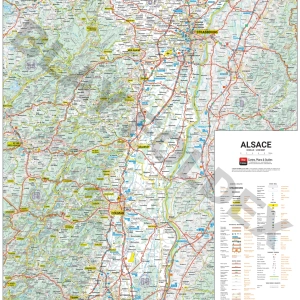 Carte routière et touristique de la région Alsace