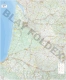 Carte routière et touristique de la région Aquitaine