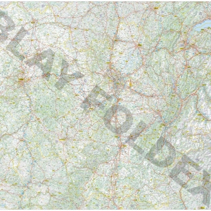 Carte routière et touristique de la région Auvergne Rhône-Alpes