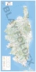Carte routière et touristique de la région Corse