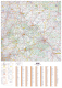 Poster de la carte routière du département de l'Aisne