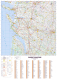 Poster de la carte routière du département de la Charente-Maritime