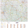 Poster de la carte routière du département de la Creuse