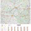 Dept_24 Poster de la carte routière du département de la Dordogne